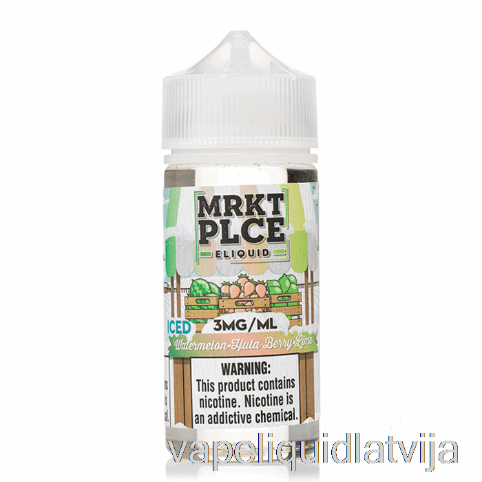 Ledus Arbūzs Hula Ogu Laims - Mrkt Plce - 100ml 3mg Vape šķidrums